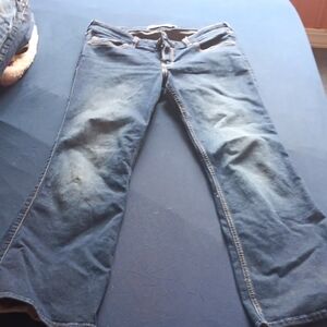 Hollister Women's Dark Blue Boot Cut Jeans